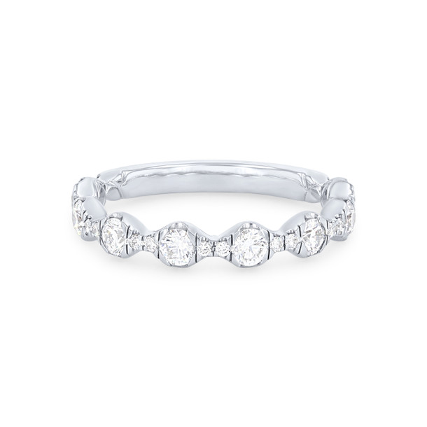 A. Jaffe Alternating Diamond Wedding Band