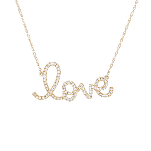 Diamond Love Pendant Necklace