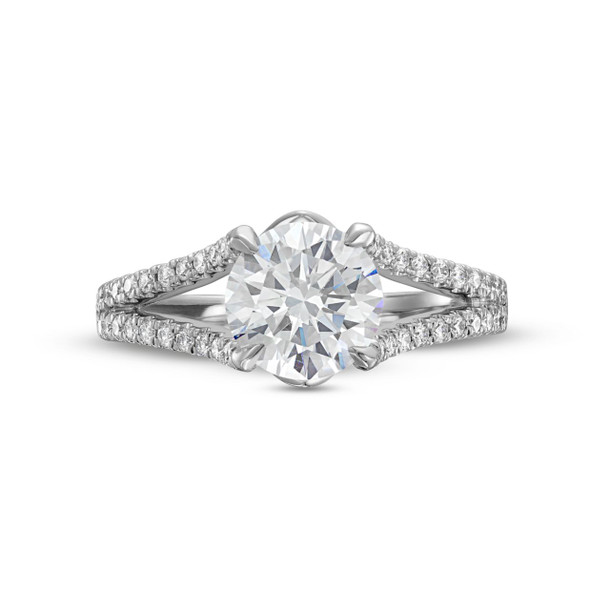 Diamond Split Engagement Setting by C. Gonshor