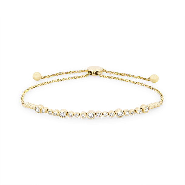 Diamond Bezel Bolo Bracelet