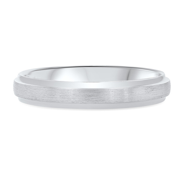 Matte Bevel Edge 4mm Wedding Band