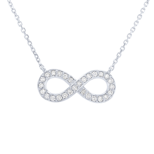 Diamond Infinity Pendant Necklace