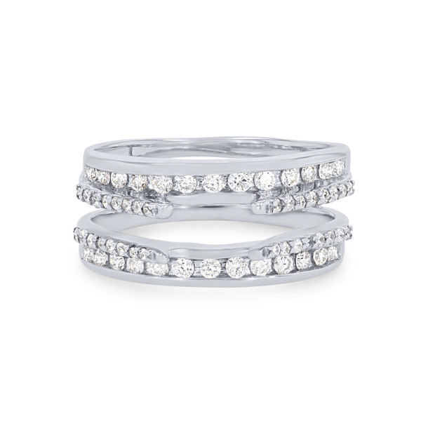 True Romance Two Row Diamond Ring Guard
