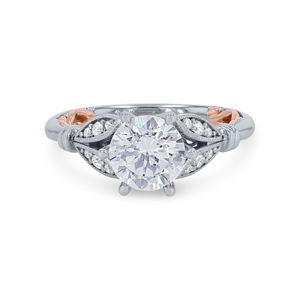 Artcarved Floral Six Prong Engagement Setting