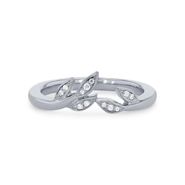 Artcarved Floral Contour Wedding Band