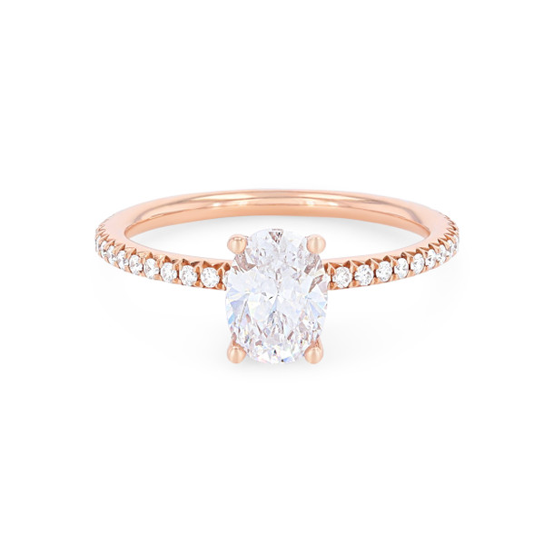 Sylvie Hidden Halo Pave Diamond Engagement Setting