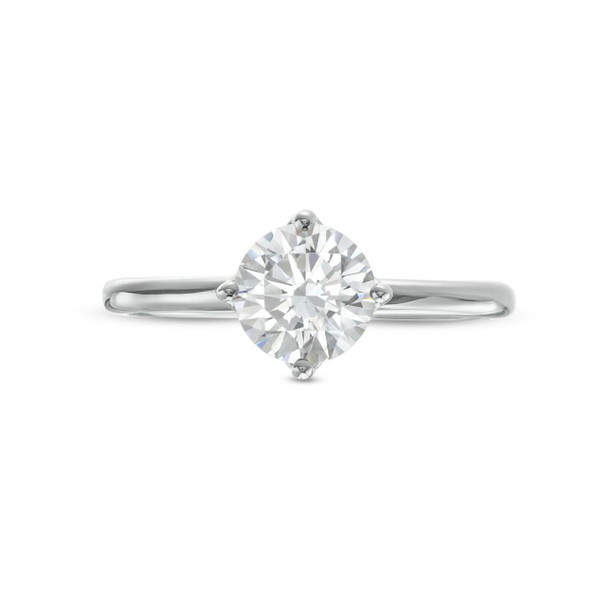 Floral Solitaire Kite Prong Engagement Setting by Diamonds Direct Designs