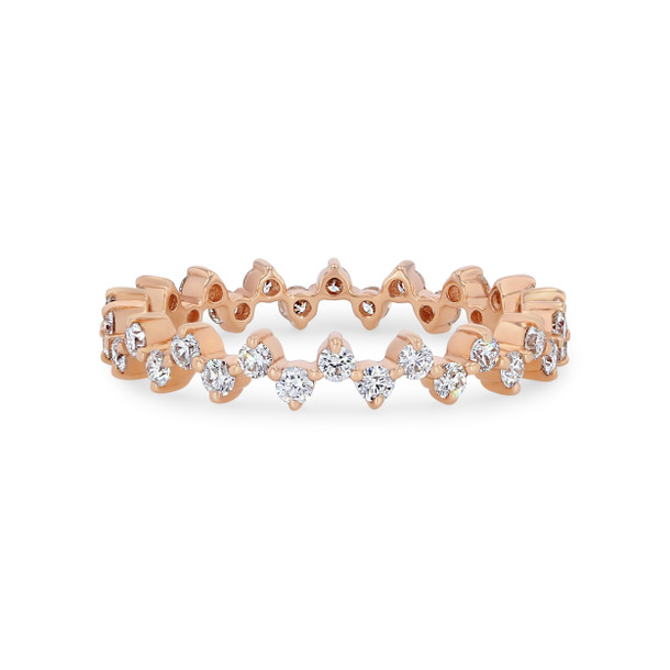 Offset Diamond Eternity Band