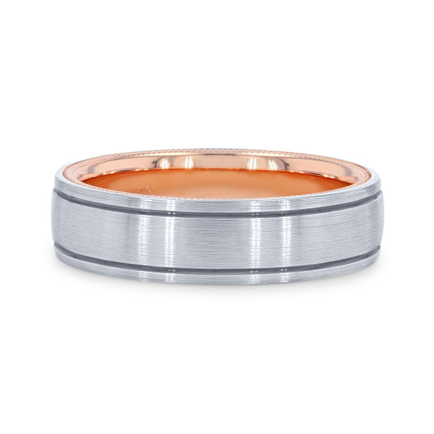 Verragio Two-Tone Inlay Groove Band