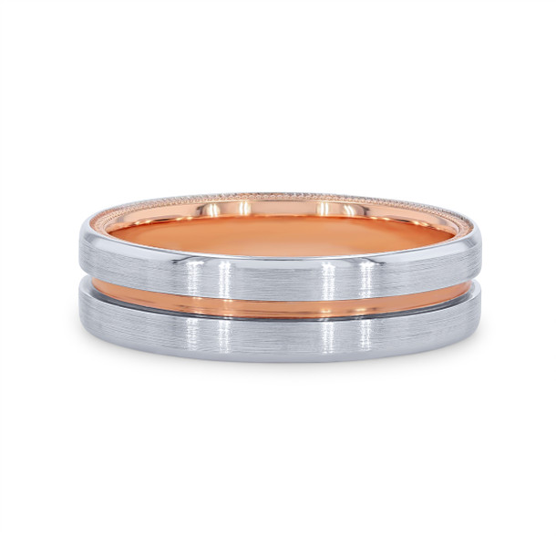 Verragio Two-Tone Groove Wedding Band