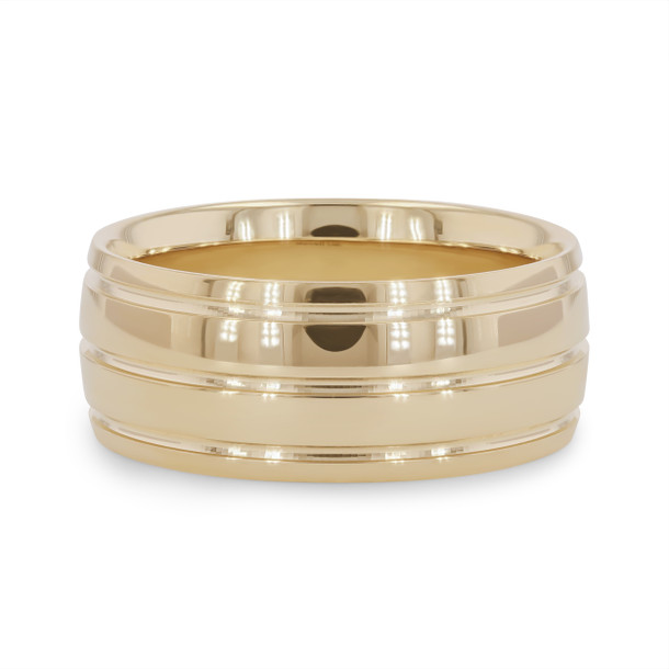Multirow Groove 9mm Wedding Band
