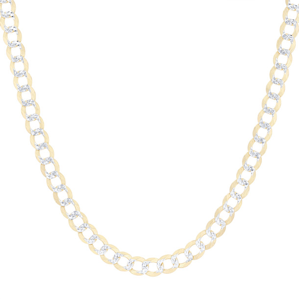 20 inch Diamond Cut Cuban Link Chain Necklace