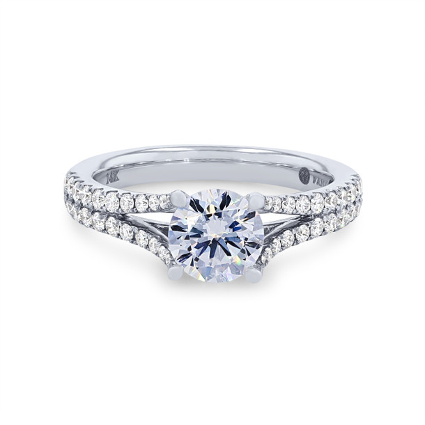 Split Diamond Engagement Setting