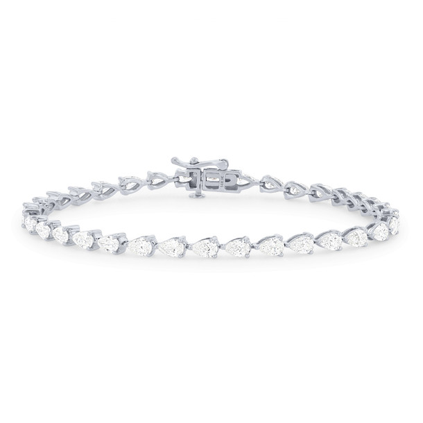 Pear Shape Diamond Tennis Bracelet