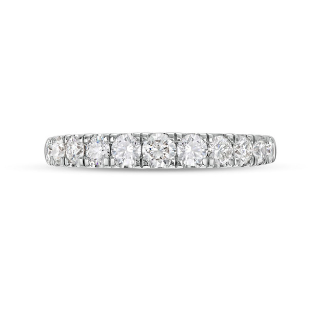 A. Jaffe Classic Diamond Euro Shank Wedding Band