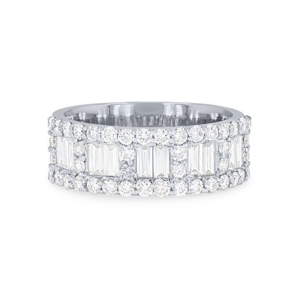 Mixed Shape Diamond Inset Ring
