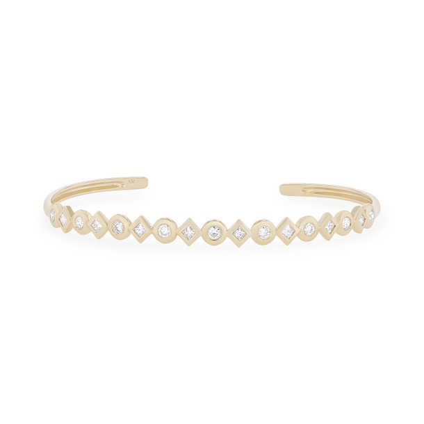 Michael M. Bezel Mixed Shape Bangle Bracelet