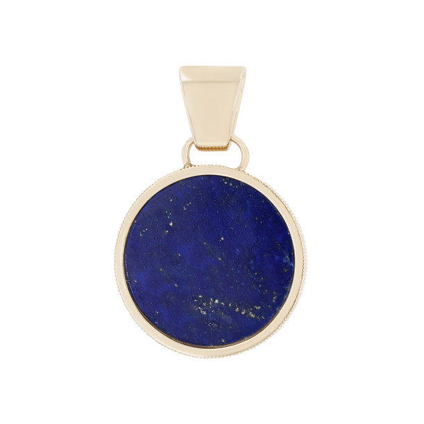 Lapis Circle Quoin Pendant