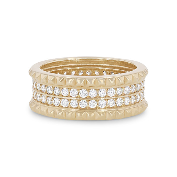 Michael M. Tetra Double Pave Band