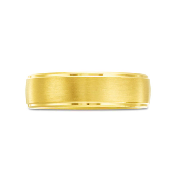 Matte Drop Edge 6.5mm Wedding Band