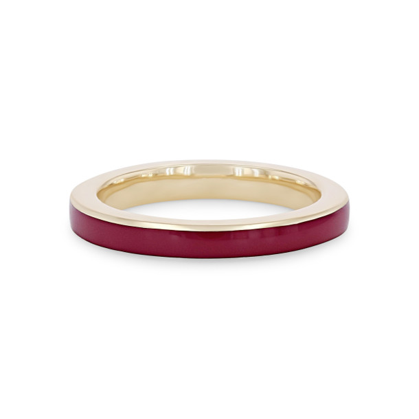 Michael M. Chroma Magenta Enamel Ring