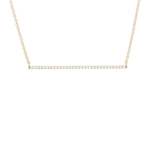 Long Diamond Bar Pendant