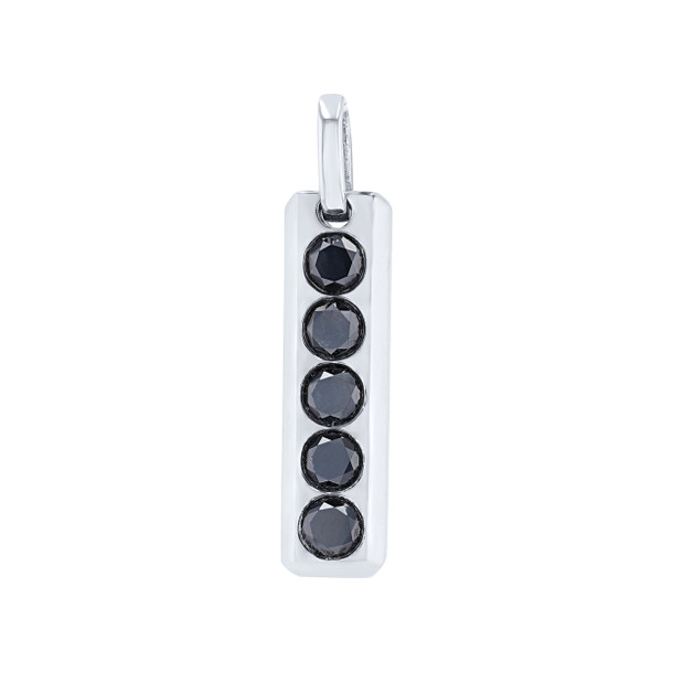 Black Diamond Vertical Bar Pendant