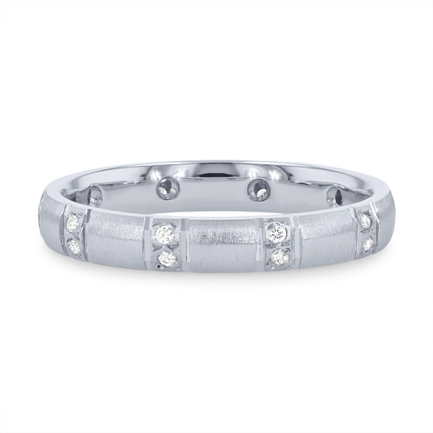 Matte Scatter Diamond 3mm Eternity Band