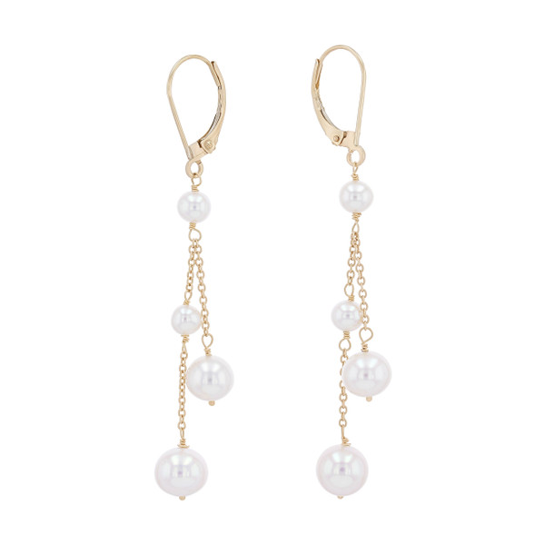 Freshwater Pearl Layered Drop Earrings