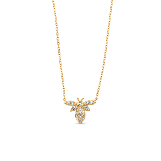 Petite Diamond Bee Pendant