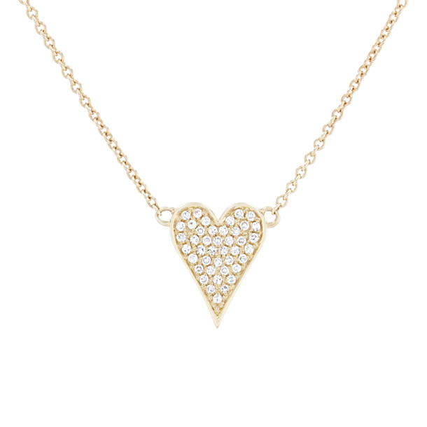 Pave Diamond Heart Pendant