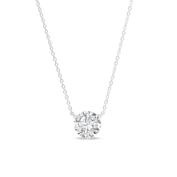 Lab Grown Round Diamond Pendant