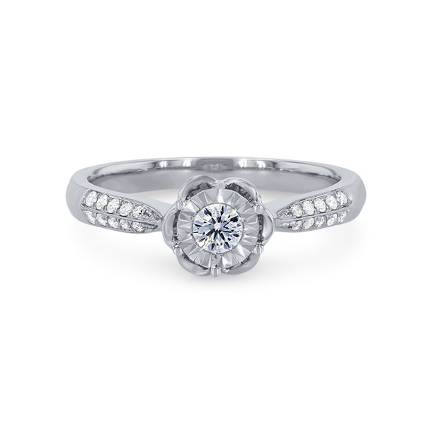 Illusion Floral Inspired Diamond Ring