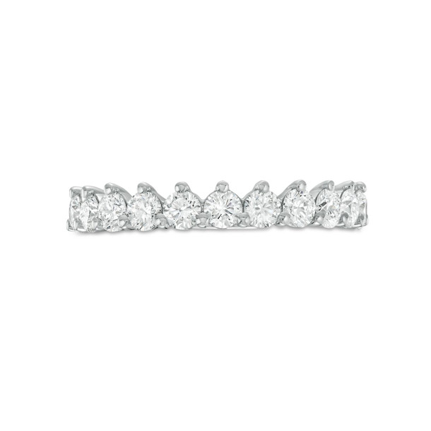 A. Jaffe Three Prong Diamond Wedding Band