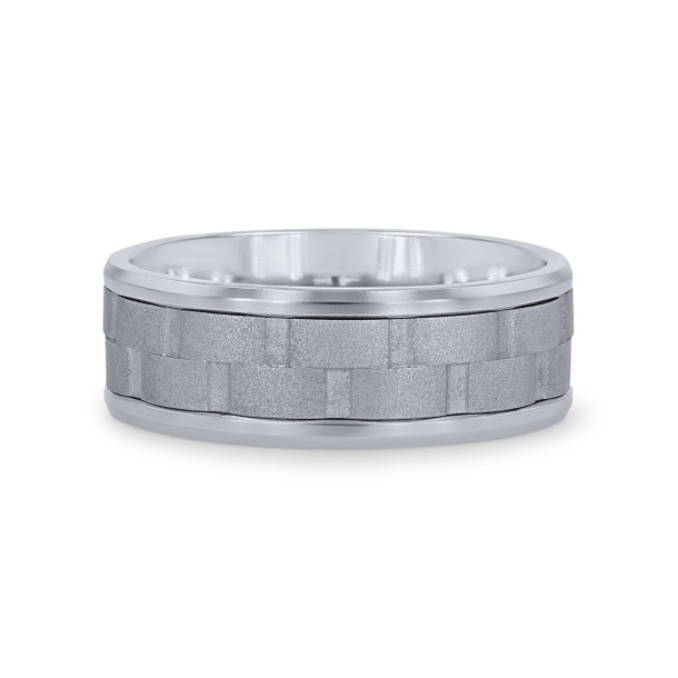 Brick Matte 8mm Wedding Band