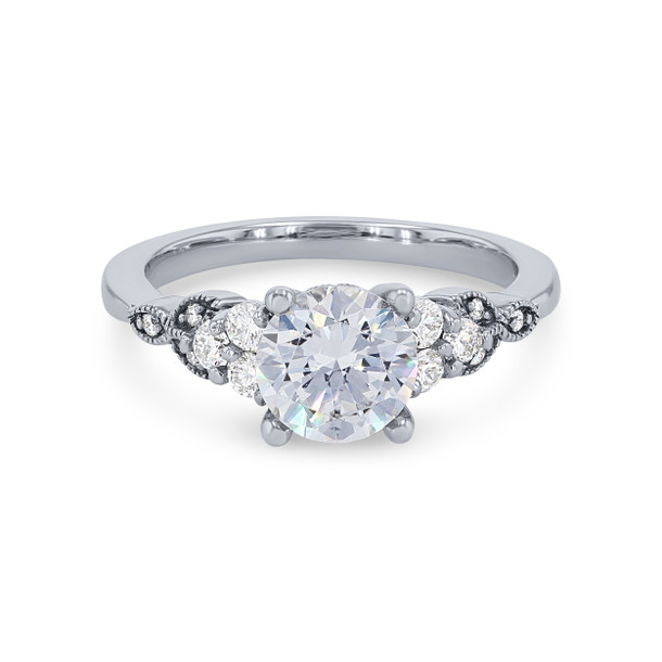 Artcarved Floral Diamond Cluster Engagement Setting