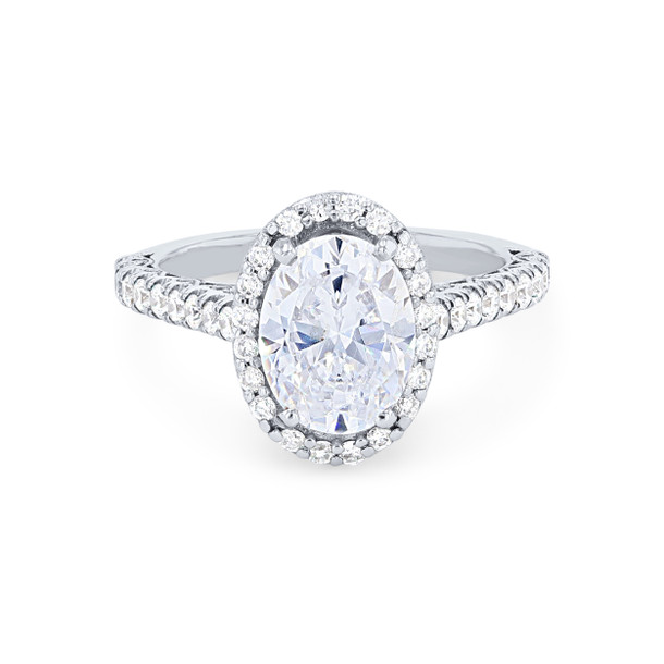 Tacori Petite Crescent Oval Halo Engagement Setting