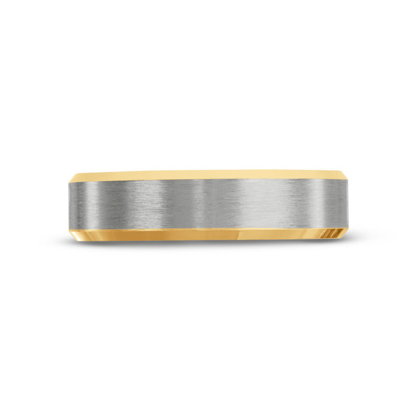 Simon G. Matte Bevel Edge 5.5mm Wedding Band