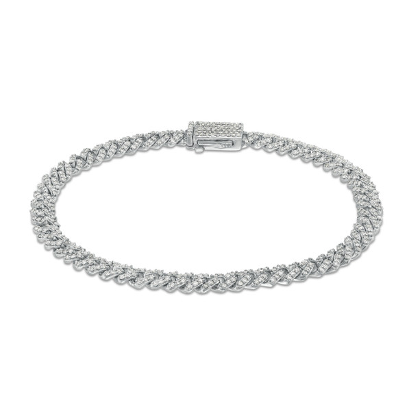 Diamond Cuban Link Chain Bracelet