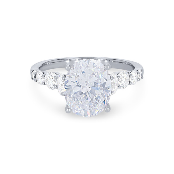Graduated Diamond Engagement Setting