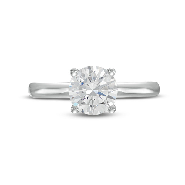 Solitaire Hidden Diamond Belt Engagement Setting by Diamonds Direct Designs