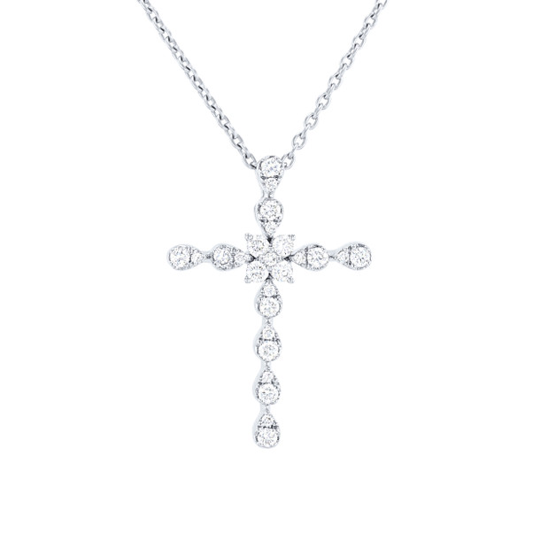 Uneek Contemporary Diamond Cross Pendant
