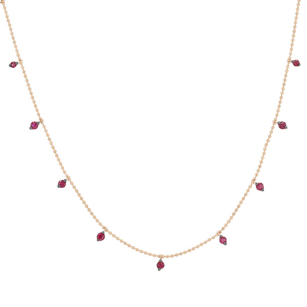 Ruby Station Necklace