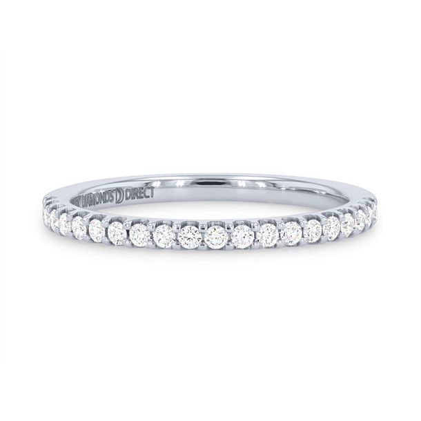 Shared Prong Diamond Wedding Band by Diamonds Direct Designs