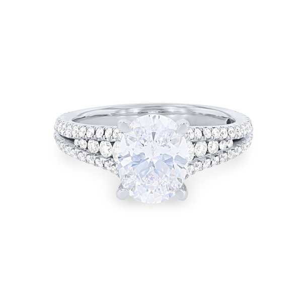 Graduated Diamond Three Row Engagement Setting