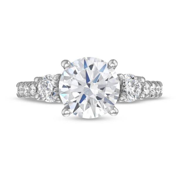 Verragio Renaissance Three Stone Diamond Accented Engagement Setting