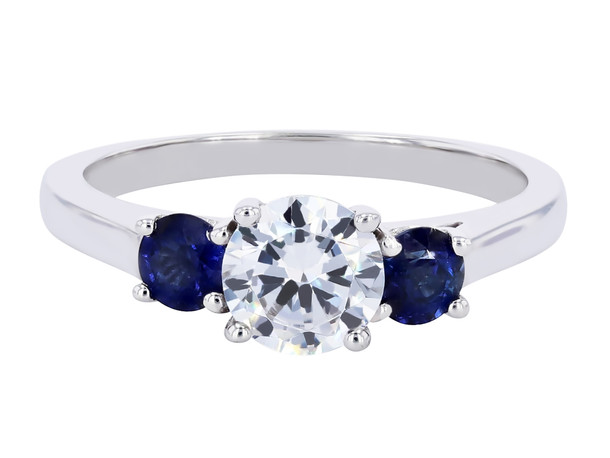 Three Stone Sapphire Engagement Setting