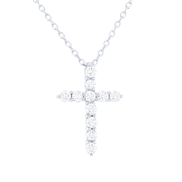 Diamond Cross Pendant Necklace