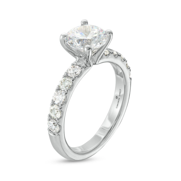 Classic Four Prong Diamond Engagement Setting by Diamonds Direct Designs