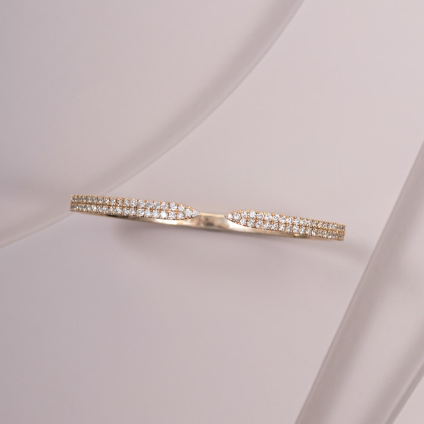 Two Row Open Flex Bangle Bracelet